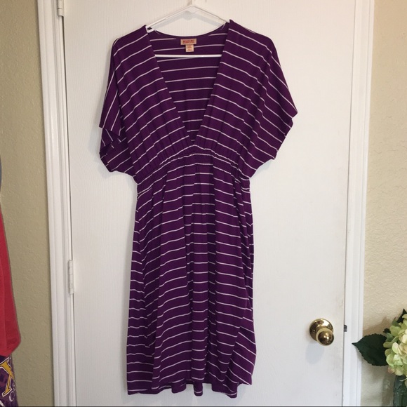 Mossimo Supply Co. Dresses & Skirts - Mossimo purple/white striped dress